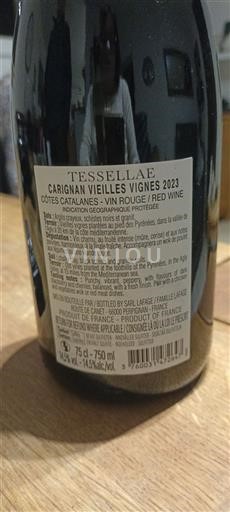 Linguadoca e Rossiglione Côtes catalanes Tessellae Carignan Vieilles Vignes 2023