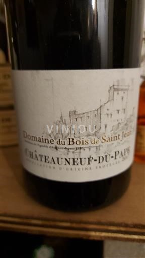 Vale do Ródano Châteauneuf-du-Pape Domaine Bois de Saint Jean Patience Passion 2017