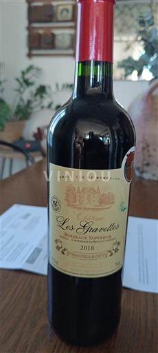 Bordeaux Bordeaux Supérieur Les Gravelles 2018
