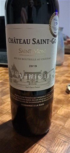 Tây Nam Saint-Mont Château Saint Go 2019