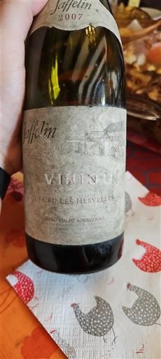 Borgonha Fixin Premier Cru Jaffelin 1er Cru Les Hervelets 2007