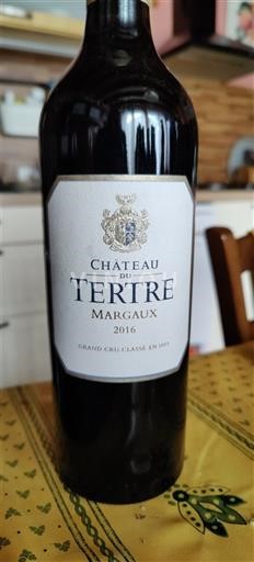 Bordeaux Margaux Grand Cru Château Tertre 2016