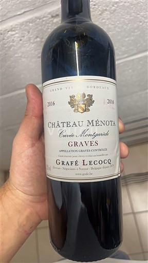 Bordeaux Graves Château Ménota Montgazard 2016