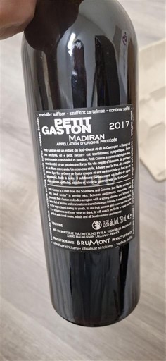 Tây Nam Madiran Brumont Petit Gaston 2017