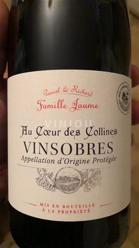 Thung lũng Rhône Vinsobres Famille Jaume Au Cœur des Collines 2022