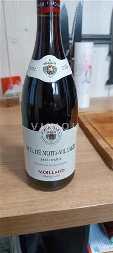 Bourgogne Côte de nuits villages Moillard Les Coteaux 2022
