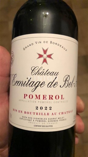 Bordeaux Pomerol Château Ermitage de Bel-Air 2022