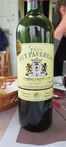 Bordeaux Bordeaux Supérieur Château Puy Favereau 2020