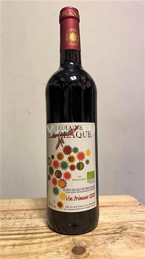 Vin Rouge sec Vin primeur Domaine La blaque 2020 France Provence AOC bio