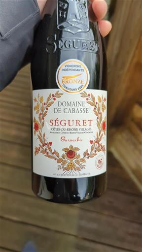 Thung lũng Rhône Không được chỉ định Domaine Cabasse Grenache 2024