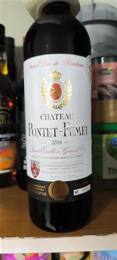 Bordeaux Saint-Émilion Grand Cru Grand Cru Château Pontet-Fumet 2016