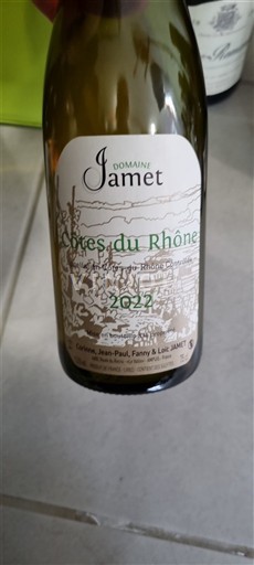 Vallée du Rhône Côtes-du-rhône Domaine Jamet 2022