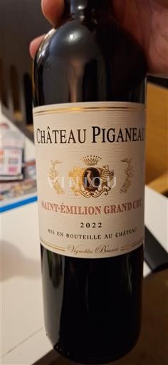 Bordeaux Saint-Émilion Grand Cru Grand Cru Château Piganeau 2022