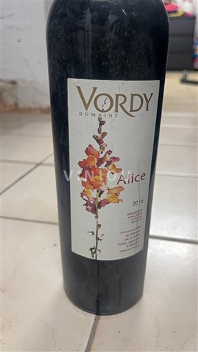 Languedoc Minervois Domaine Vordy Alice 2016