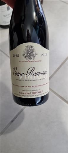 Burgundy Vosne-Romanée Emmanuel Rouget 2018
