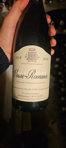 Borgoña Vosne-romanée Emmanuel Rouget 2018