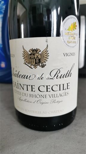 Thung lũng Rhône Côtes-du-rhône-villages Château Ruth Sainte Cécile Không niên vụ