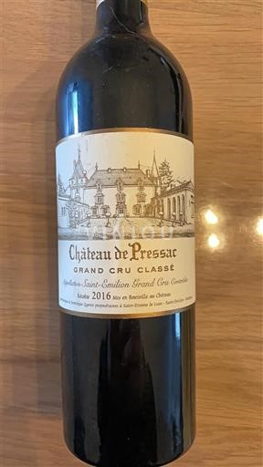 Bordeaux Saint-Émilion Grand Cru Grand Cru Classé Château Pressac 2016