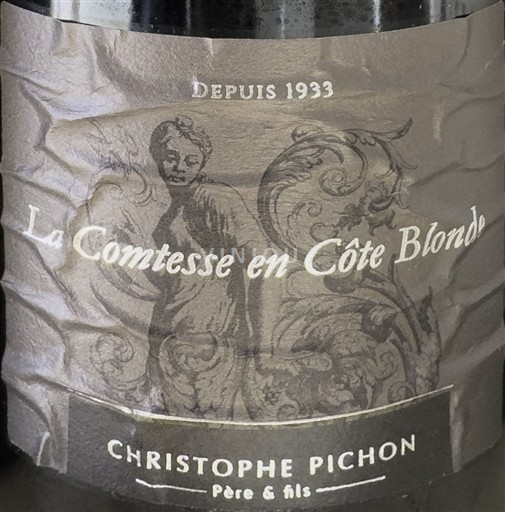Vallée du Rhône Côte-rôtie Christophe Pichon La Comtesse en Côte Blonde 2021