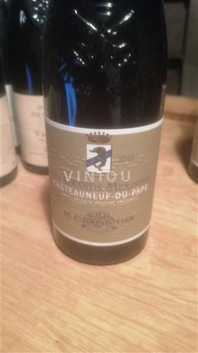 Viner Rouge sec Les Grands Merisiers M. Chapoutier 2016 Frankrike Rhônedalen Châteauneuf-du-Pape AOC