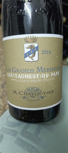 Valle del Ródano Châteauneuf-du-Pape. M. Chapoutier Les Grands Merisiers 2016