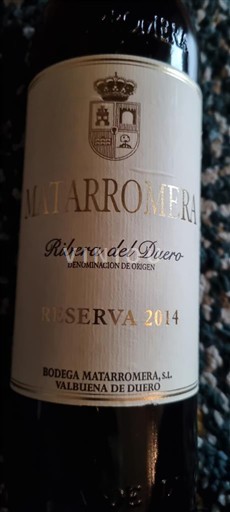 Castille et León Ribera del Duero Matarromera Reserva 2014