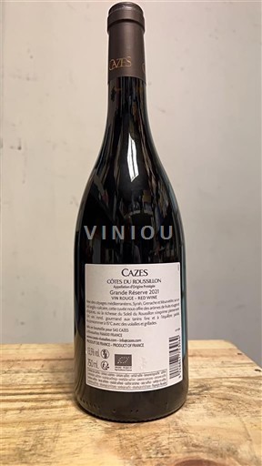 Roussillon Côtes-du-Roussillon Cazes Grande Réserve 2021