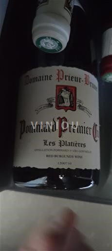 Burgund Pommard Premier Cru Domaine Prieur-Brunet Les Platières 2013