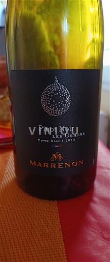 Vin Rouge sec Les Grains Cuvée Rare Marrenon 2024 France Provence, basse vallée du Rhône, Corse Méditerranée IGP