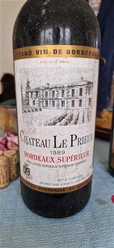 Bordeaux Bordeaux Supérieur Château Le Prieur 1989