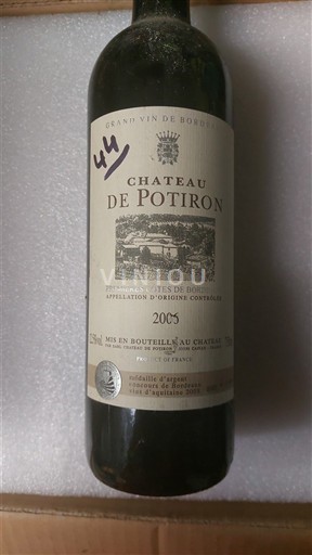 Bordeaux Côtes-de-bourg Château Potiron 2005