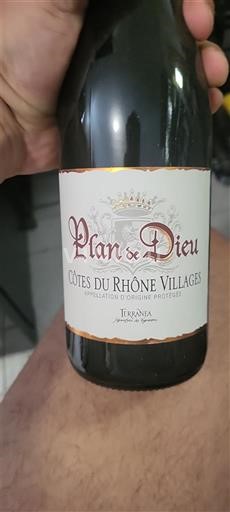 Údolí Rhôny Côtes-du-Rhône-villages TerraNia Plan de Dieu Neročník