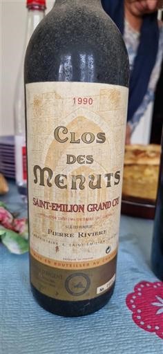 Bordeaux Saint-Émilion Grand Cru Clos des Menuts 1990