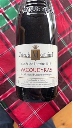Thung lũng Rhône Vacqueyras Château Montmirail de l'Ermite 2017