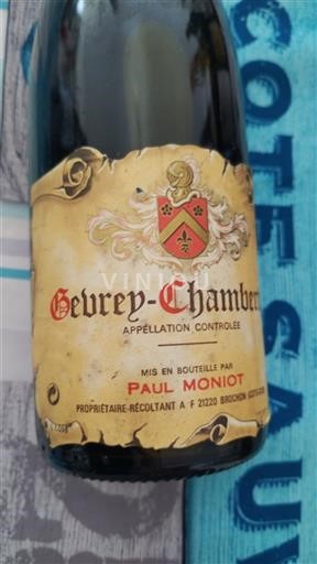Bourgondië Gevrey-Chambertin Paul Moniot 2001