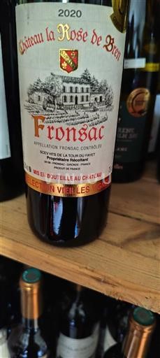 Bordeaux Fronsac Château La Rose de Bren Sélection Vieilles Vignes 2020