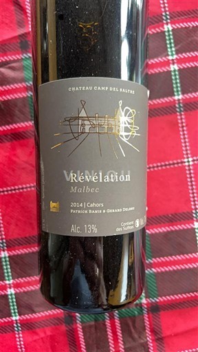 South West Cahors Château Camp del Saltre Révélation 2014