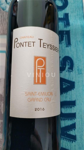 Bordeaux Saint-Émilion Grand Cru Grand Cru Château Pontet Teyssier 2016