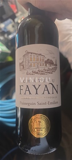 Bordeaux Puisseguin-saint-émilion Château Fayan Không niên vụ