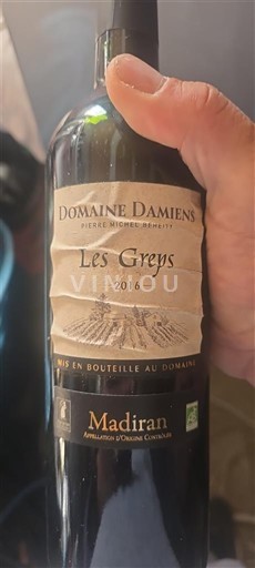 Tây Nam Madiran Domaine Damiens Les Greys 2016