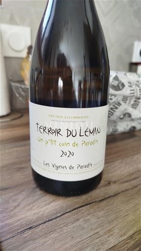 Alpes và các vùng Rhodanien Rượu Allobroges Les Vignes de Paradis Terroir du Léman Un p'tit coin de Paradis 2020