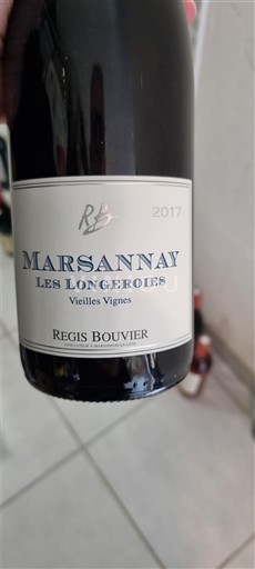 Bourgondië Marsannay Régis Bouvier Les Longeroies Vieilles Vignes 2017