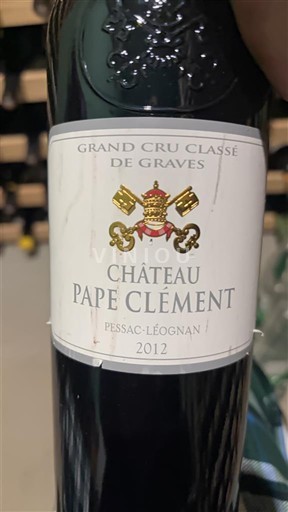 Burdeos Pessac-Léognan Grand Cru Château Pape Clément 2012