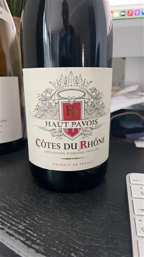 Vallée du Rhône Côtes-du-rhône Haut Pavois 2023