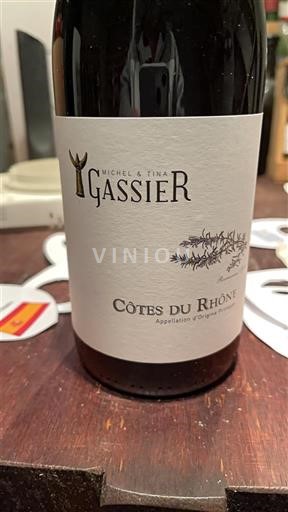 Rhône-dalen Côtes-du-Rhône Michel & Tina Gassier 2023