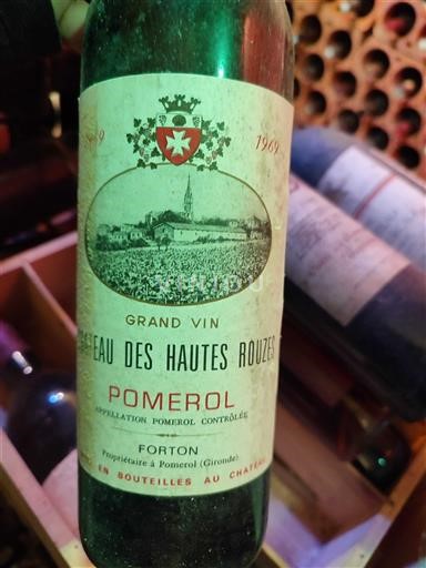 Bordeaux Pomerol Château Des Hautes Rouzes 1969