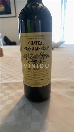 Bordeaux Haut-Médoc Château Grand Merrain 2014