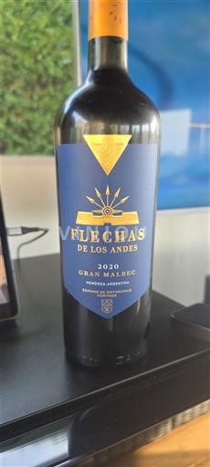 Viner Rouge sec Gran Malbec Flechas de Los Andes 2020 Argentina Mendoza
