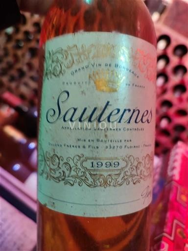 Burdeos Sauternes Ducros Frères & Fils 1999