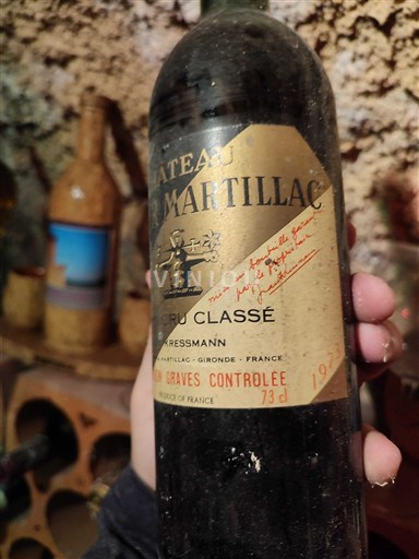 Bordeaux Graves Cru Classé Château Latour-Martillac 1973
